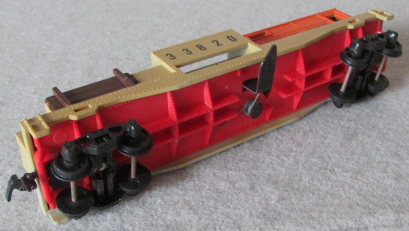 Red Floor Tie Car-Bottom View