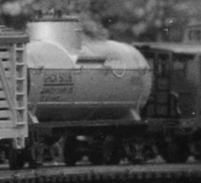 1955 Tank and Caboose on Layout